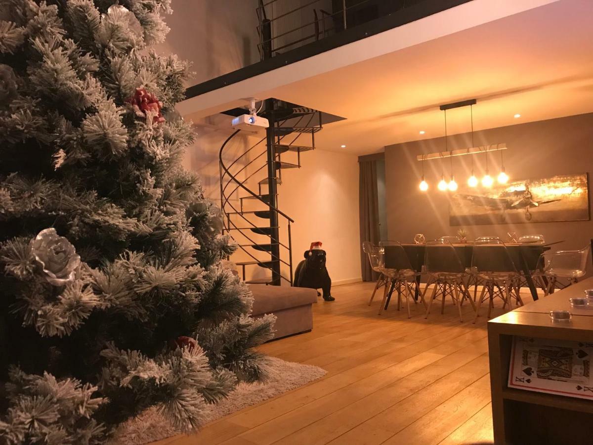 布鲁塞尔Luxury Loft Duplex Penthouse Of 190M2 & Free Parking !公寓 外观 照片